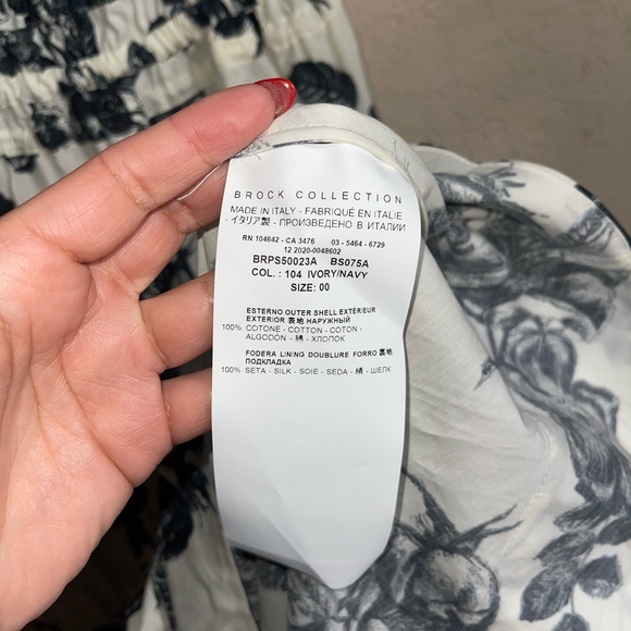 Brock Collective | Prisca Shirred Floral-Print Cotton-Poplin Dress - Picture 5 of 6